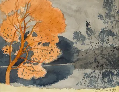 Damm på hösten av Léon Spilliaert