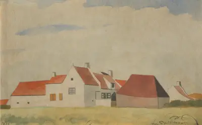 Gård nära Nukkerwijk i Bredene av Léon Spilliaert