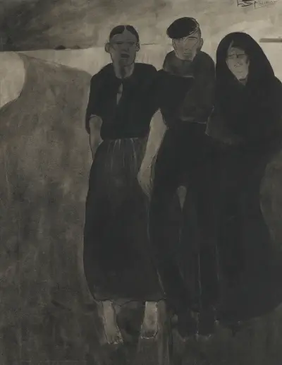 Fishermen And Women av Léon Spilliaert