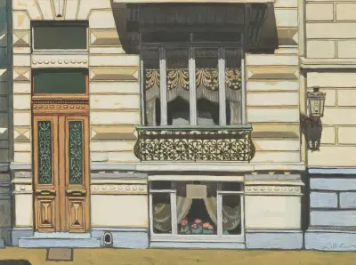 House in Peter Benoitstraat av Léon Spilliaert
