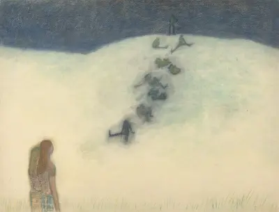 Kinderen op de duin av Léon Spilliaert