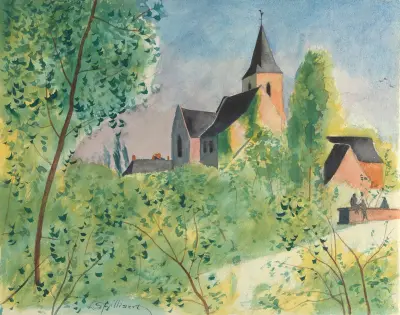 Landschap voor ‘Au temps que Nanette était perdue’ (from 1930 until 1931) av Léon Spilliaert