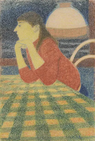 Lutande kvinna av Léon Spilliaert