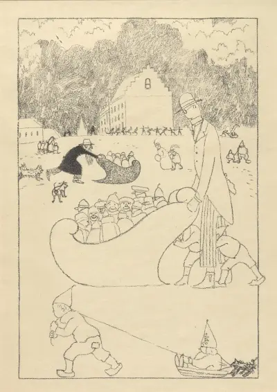 Nöjena med slädturen av Léon Spilliaert