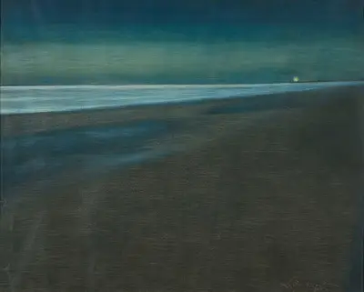 Nattlig strandvy av Léon Spilliaert