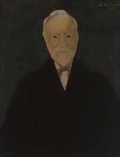 Porträtt av Andrew Carnegie av Léon Spilliaert