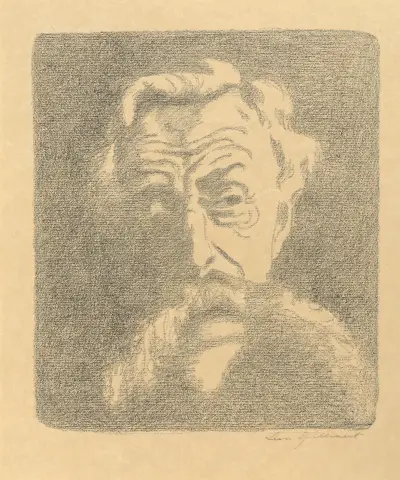 Porträtt av Emile Verhaeren av Léon Spilliaert