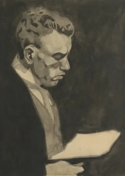 Portrait of my brother av Léon Spilliaert