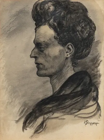 Kvinnoansikte av Léon Spilliaert