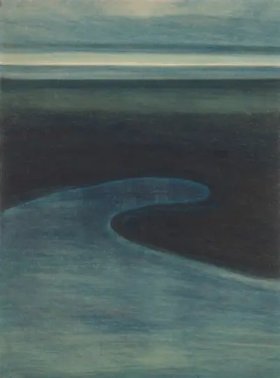 Strand vid lågvatten av Léon Spilliaert