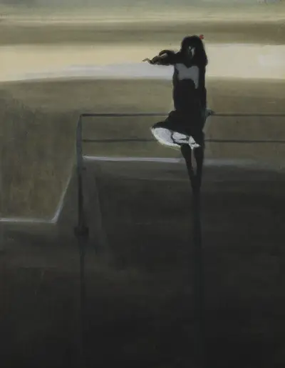 The gust of wind av Léon Spilliaert
