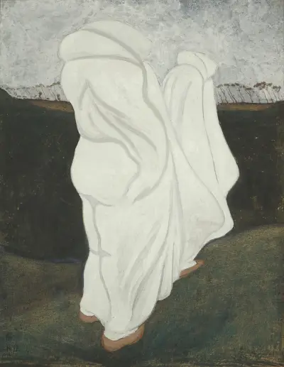 Vita klädnader av Léon Spilliaert