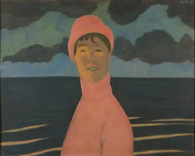 Kvinna vid havsstranden av Léon Spilliaert