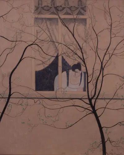 Kvinna vid fönstret av Léon Spilliaert