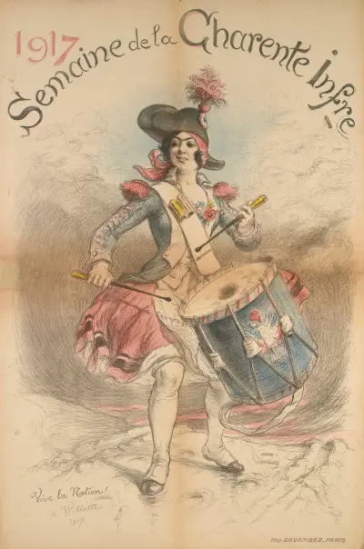 1917 Semaine de la Charente Infre av Adolphe Léon Willette