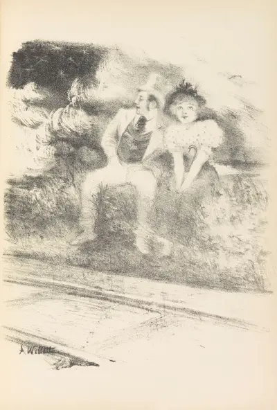 A la belle étoile av Adolphe Léon Willette