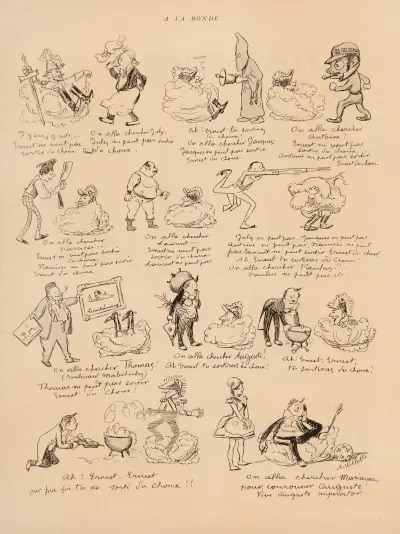 A la ronde av Adolphe Léon Willette