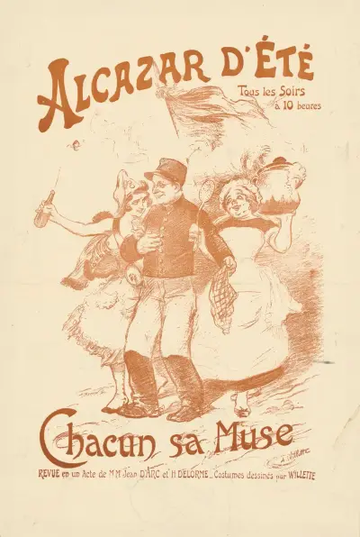 Alcazar d’été. Chacun sa Muse. Revue en un Acte av Adolphe Léon Willette
