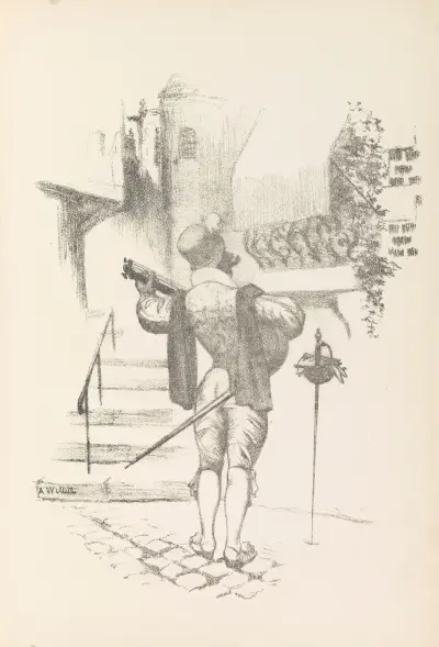 Chanson de Ronsard av Adolphe Léon Willette