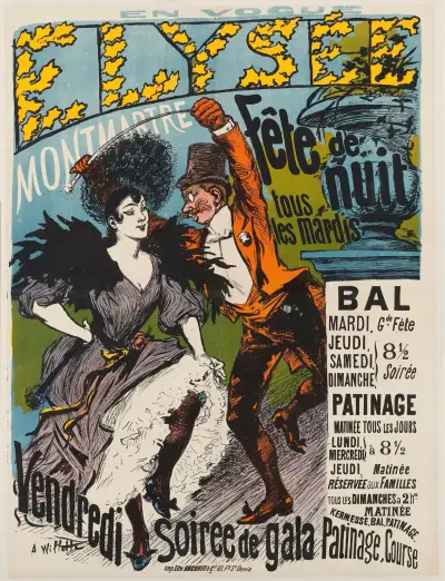En Vogue Elysee Montmartre av Adolphe Léon Willette