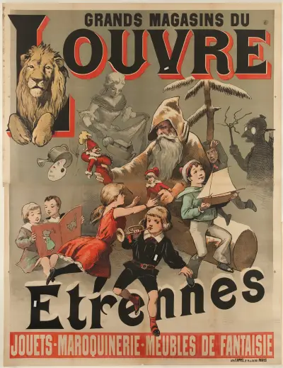 Grands Magasins Du Louvre av Adolphe Léon Willette