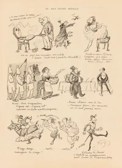 Hi, Han pleine bouillie av Adolphe Léon Willette