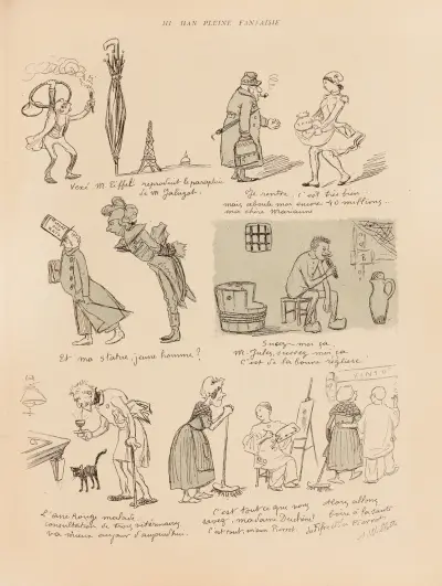 Hi, Han, Pleine Fantaisie av Adolphe Léon Willette