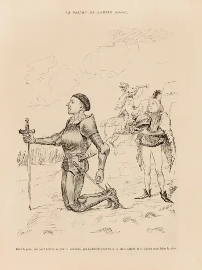 La prière de Lahire (Général) av Adolphe Léon Willette