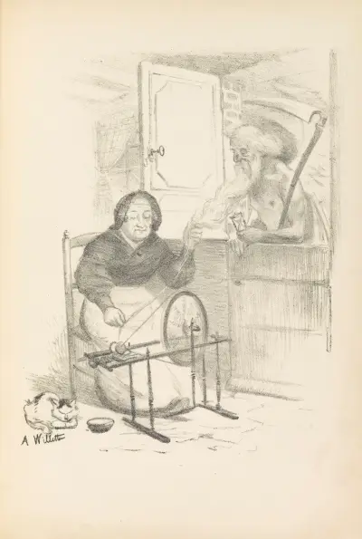 Le passé qui file av Adolphe Léon Willette