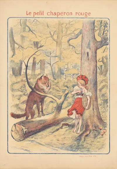 Le petit chaperon rouge av Adolphe Léon Willette