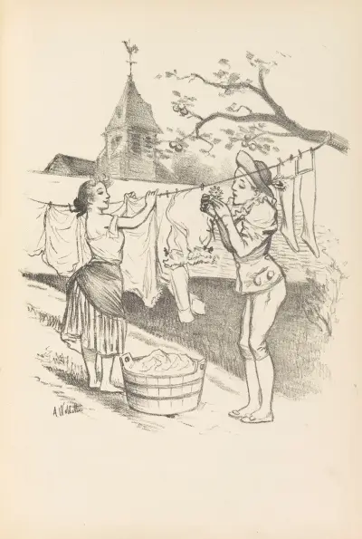 Zlatý špendlík, Adolphe Léon Willette