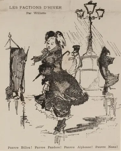 Les factions d’hiver Par Willette av Adolphe Léon Willette
