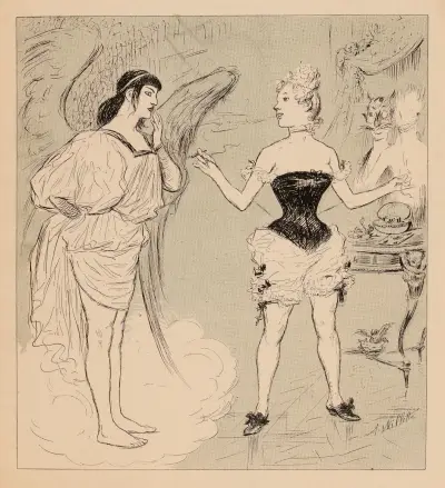 Madeleine – L’enfer. Mais j’y suis, j’y reste av Adolphe Léon Willette