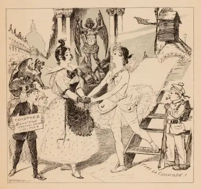 Mimi Pinson et Pierrette s’aimeront toujours comme deux sœurs av Adolphe Léon Willette