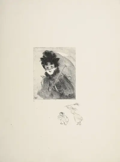 Parisienne av Adolphe Léon Willette