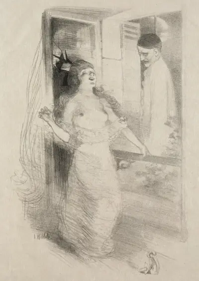 Pierrot av Adolphe Léon Willette