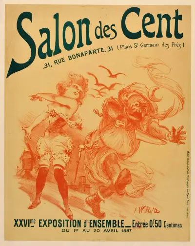 Salon des Cent av Adolphe Léon Willette