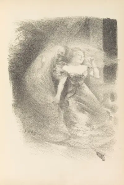 Serenade triste av Adolphe Léon Willette