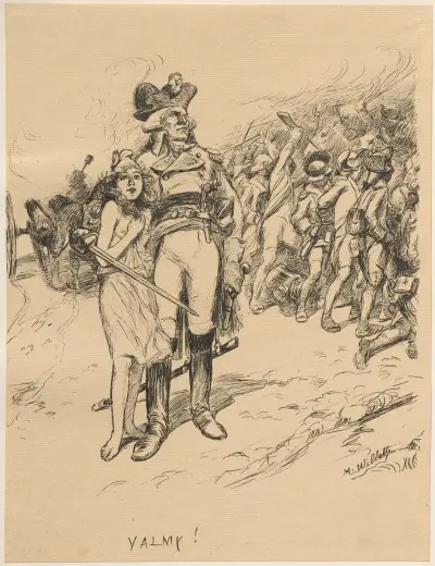 Valmy av Adolphe Léon Willette
