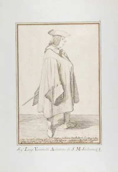 Luigi Vanvitelli av Pier Leone Ghezzi