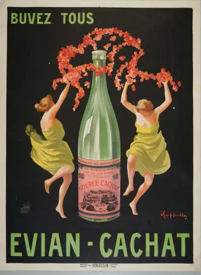 Buvez tous Evian-Cachat av Leonetto Cappiello
