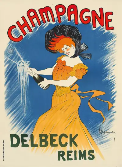 Champagne Delbeck av Leonetto Cappiello