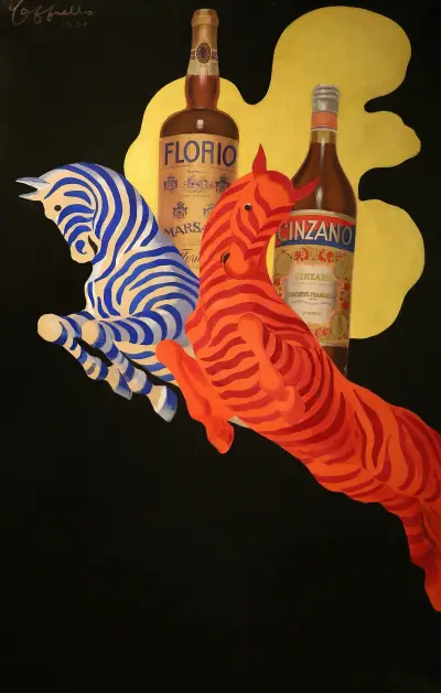 Poster Per Florio Cinzano av Leonetto Cappiello