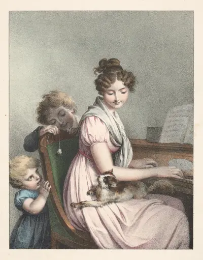 La distraction av Louis-Léopold Boilly