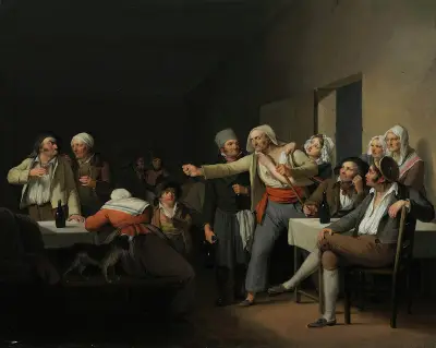 Les Hommes se disputent von Louis-Léopold Boilly