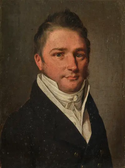 Portret mężczyzny w czarnym garniturze, Louis-Léopold Boilly