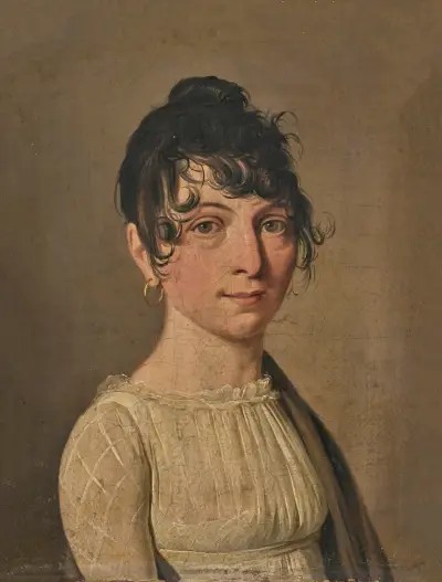 Portret młodej kobiety w białej sukni, Louis-Léopold Boilly