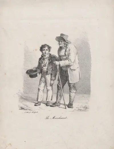 Żebrak, Louis-Léopold Boilly