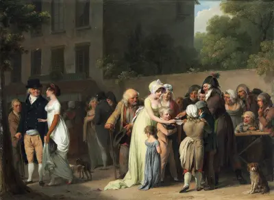 Der Falschspieler auf dem Boulevard von Louis-Léopold Boilly
