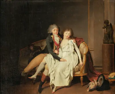 The lesson of conjugal union av Louis-Léopold Boilly
